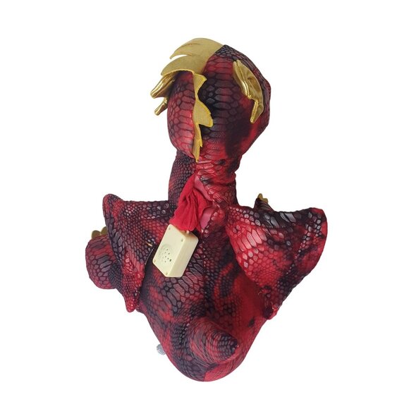 Hug Me Lite Up Red Dragon 21" Interactive Plush Soft Textured Stuffed Animal - Picture 7 of 8